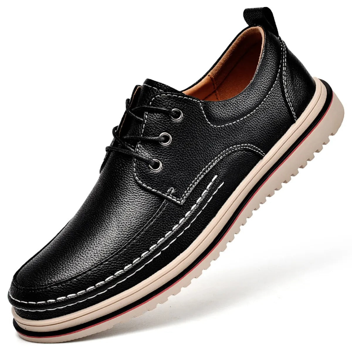Zapatos casuales para hombre de piel sintética con suela antideslizante - Eduardo