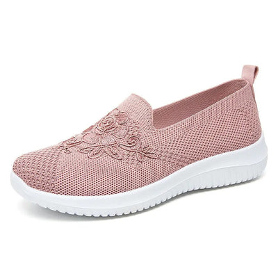 Zapatillas ortopédicos mujer transpirables bordado floral - Nerea