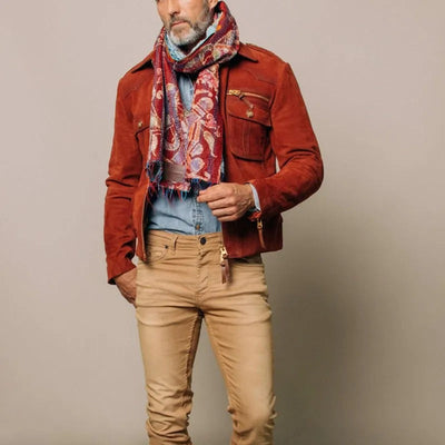 Chaqueta hombre ante sintético cremallera bolsillos - Laurent