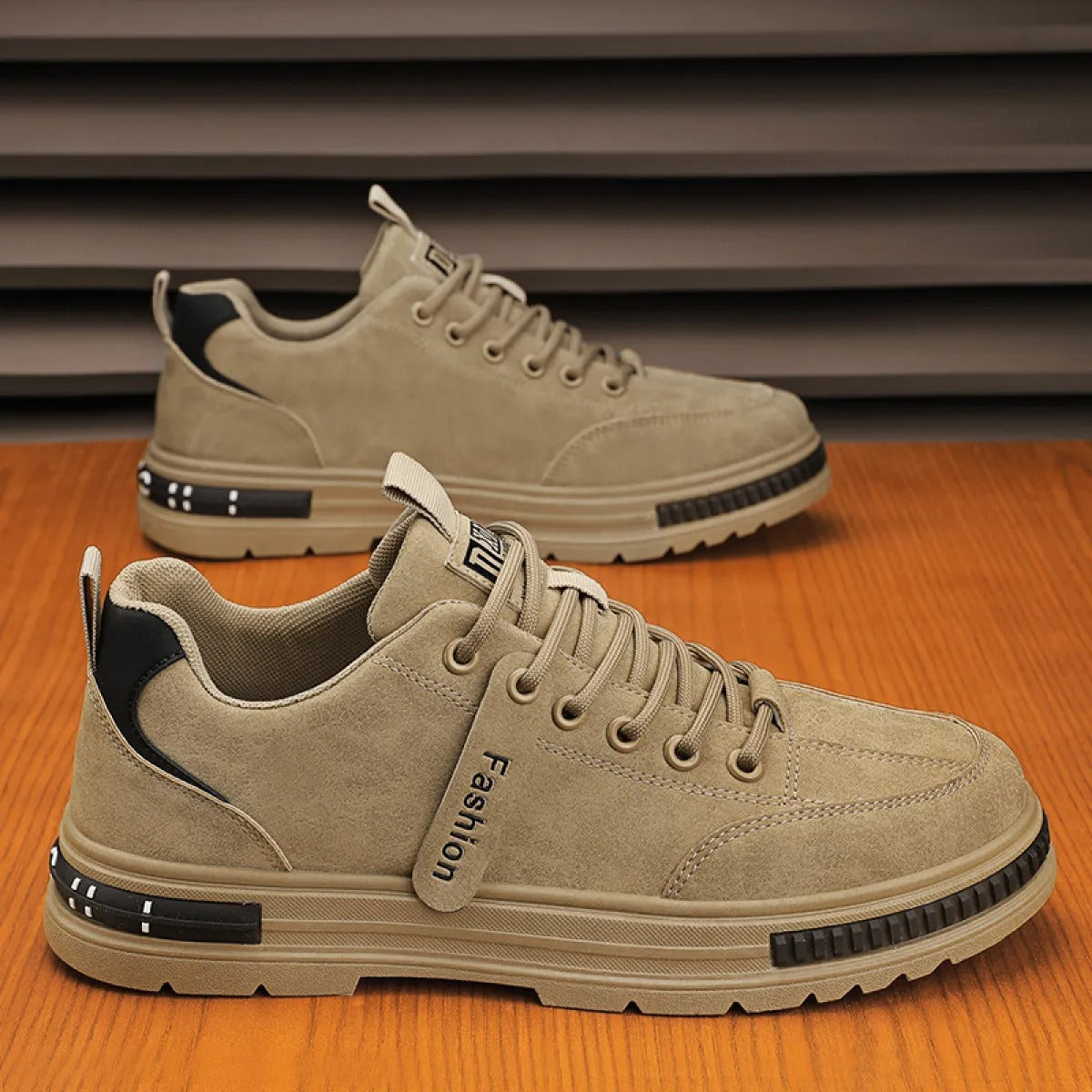 Zapatilla deportiva para hombre ante sintético de suela gruesa - Francisco