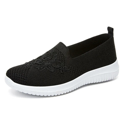 Zapatillas ortopédicos mujer transpirables bordado floral - Nerea