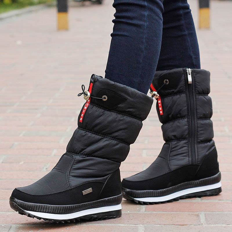 Botas mujer nieve acolchadas impermeables caña alta - Flavia