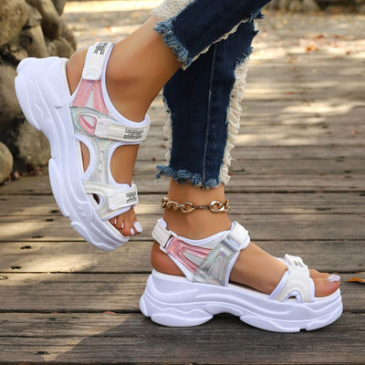 Sandalias deportivas mujer plataforma ligera diseño futurista - Alexia