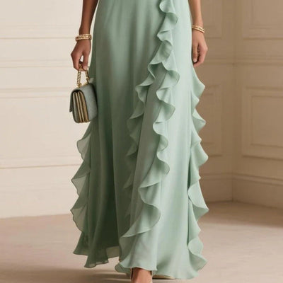 Vestido largo volantes mujer - Isolda