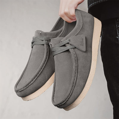 Zapatos casuales para hombre ante con suela crepé estilo mocasín - Laurent
