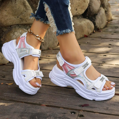 Sandalias deportivas mujer plataforma ligera diseño futurista - Alexia