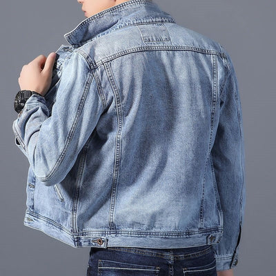 Chaqueta vaquera hombre clásica bolsillos frontales - Byron