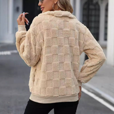 Sudadera polar de cuello alto con cremallera - Noémie