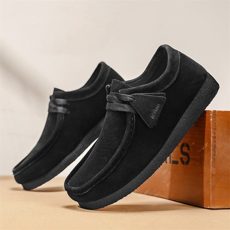 Zapatos casuales para hombre ante con suela crepé estilo mocasín - Laurent