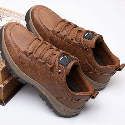 Zapatillas de senderismo para hombre en piel sintética con suela robusta - Michael