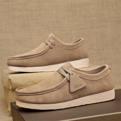 Zapatos casuales para hombre ante con suela crepé estilo mocasín - Laurent