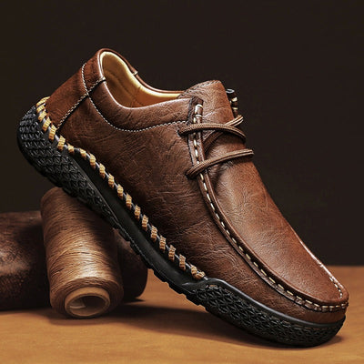 Zapatos casuales para hombre de cuero sintético costura artesanal - Ernesto
