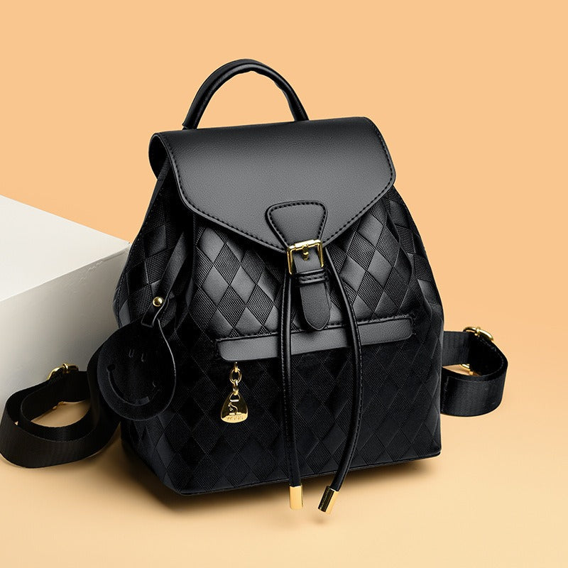 Mochila mujer piel sintética trenzada bicolor - Clarys