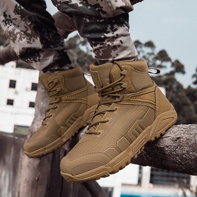 Botas hombre antideslizantes caña media estilo táctico - Rexton