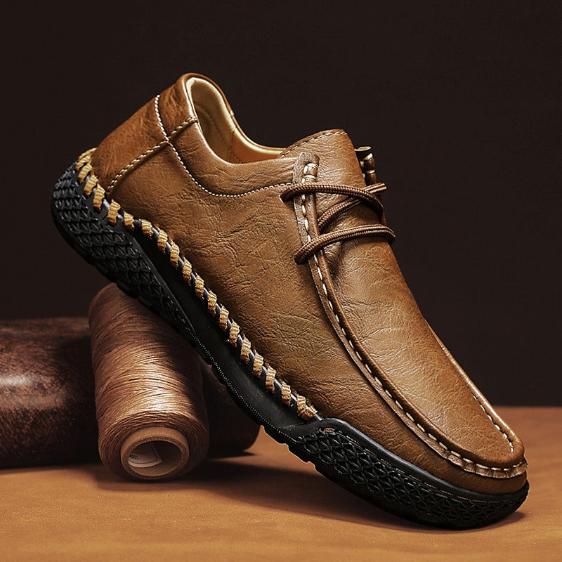 Zapatos casuales para hombre de cuero sintético costura artesanal - Ernesto