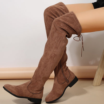 Botas mujer altas ante sintético estilo sobre la rodilla - Lianne