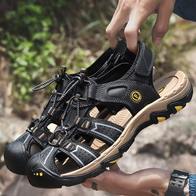 Sandalias hombre trekking deportivas antideslizantes puntera reforzada - Olmo