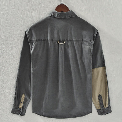 Sobrecamisa hombre bolsillos bicolor algodón casual - Yaren