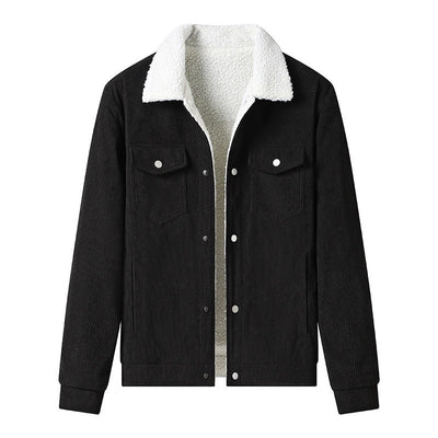 Chaqueta hombre pana forrada con borrego estilo casual - Alain