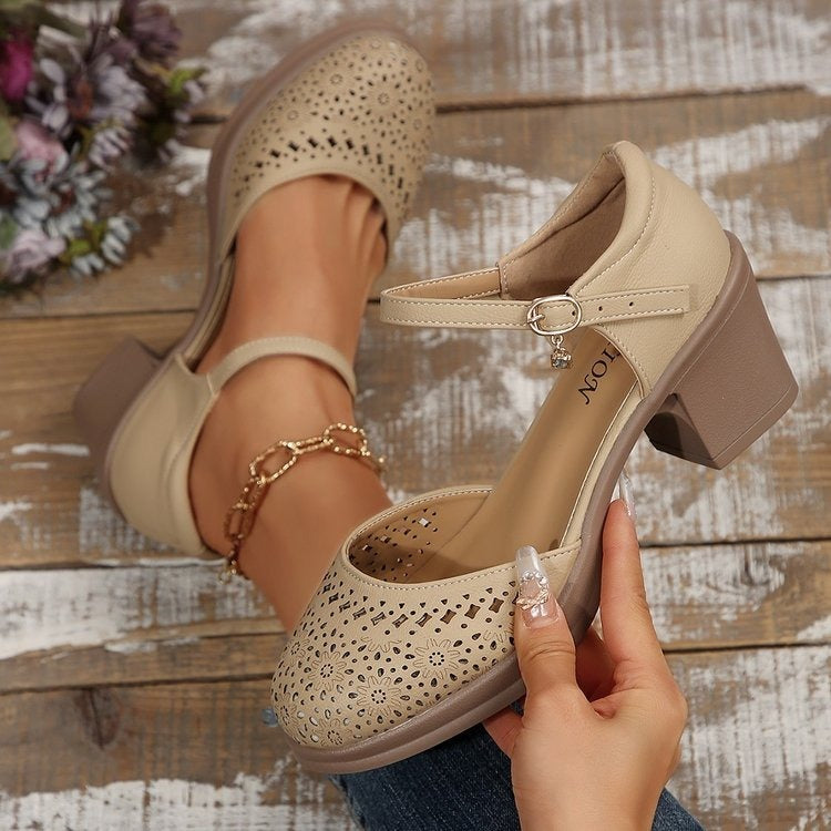 Botines mujer piel sintética hebilla decorativa estilo casual - Noelia