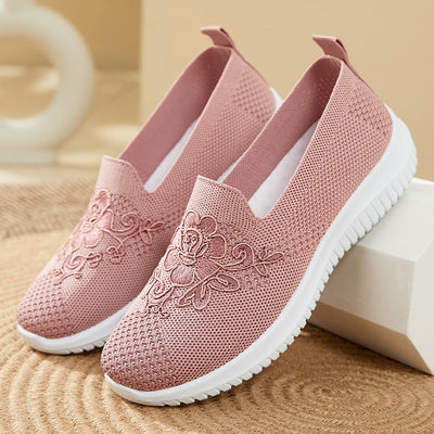 Zapatillas ortopédicos mujer transpirables bordado floral - Nerea