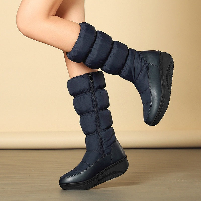 Botas mujer térmicas impermeables caña-alta con plataforma - Aurora