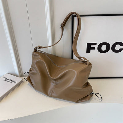 Bolso bandolera para mujer efecto de piel estilo fluido - Léa