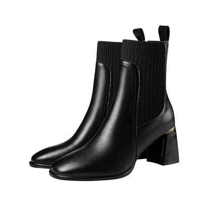 Botines tacón ancho elástico - Erendira