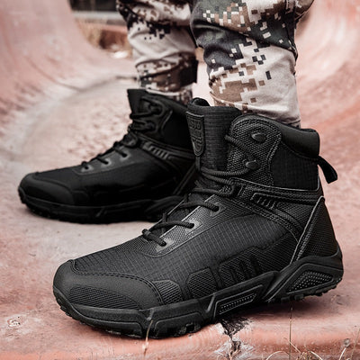 Botas hombre antideslizantes caña media estilo táctico - Rexton