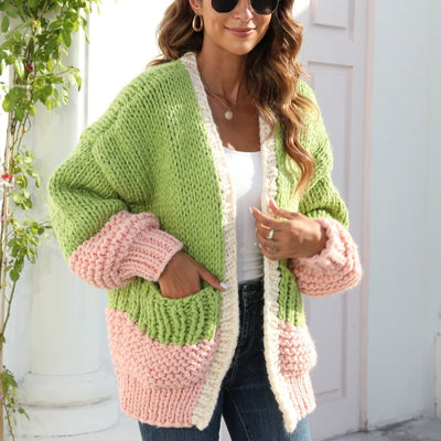 Cárdigan mujer punto grueso estilo oversize - Dayanne