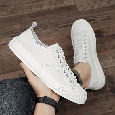 Zapatillas para hombre de cuero sintético punta blanca estilo urbano - Yago