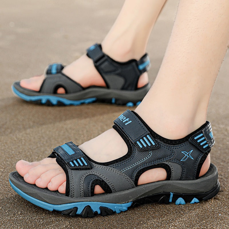 Sandalias trekking hombre ajustables antideslizantes - Iker