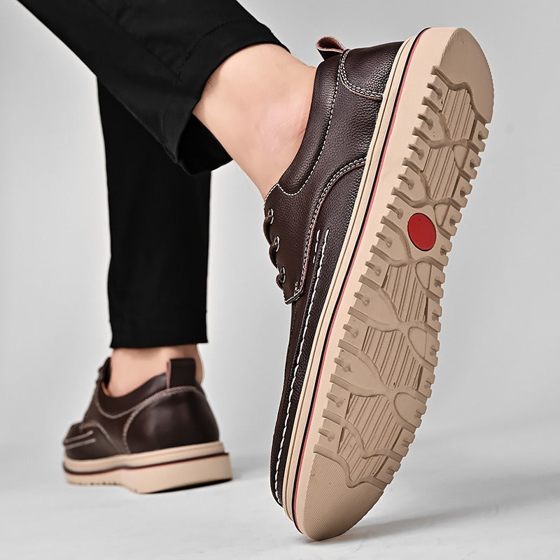 Zapatos casuales para hombre de piel sintética con suela antideslizante - Eduardo