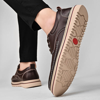 Zapatos casuales para hombre de piel sintética con suela antideslizante - Eduardo