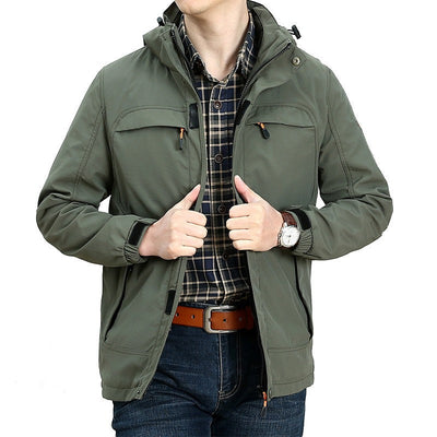 Chaqueta casual hombre impermeable con bolsillos funcionales - Bahamut