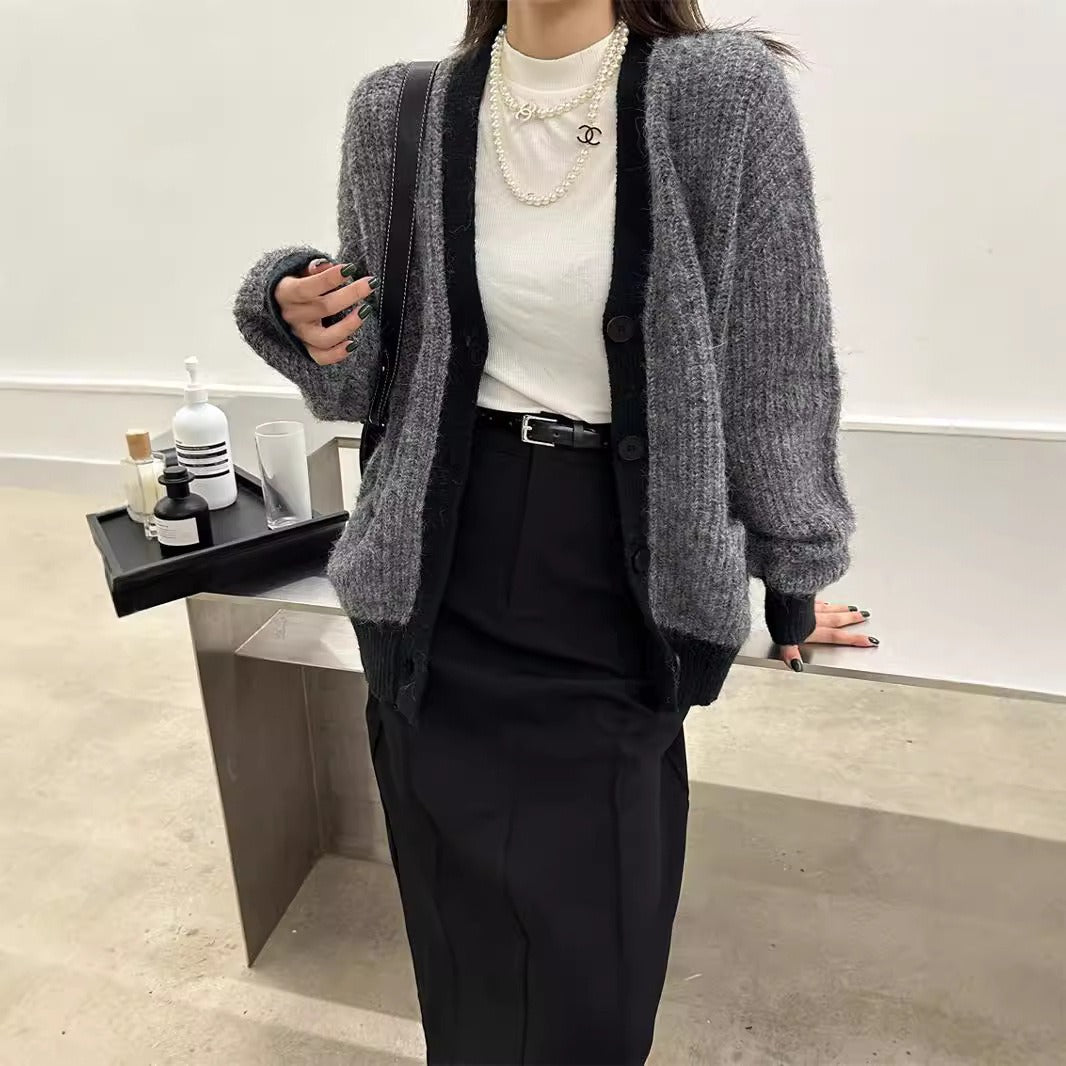 Cárdigan mujer tejido suave corte relajado - Ingrid