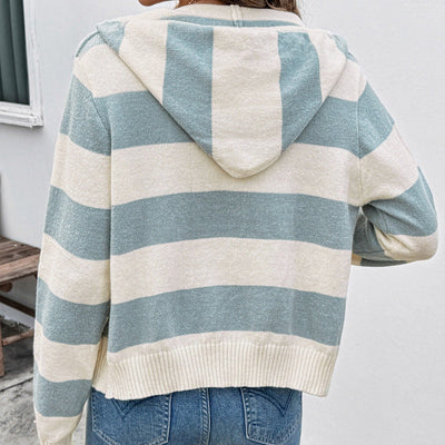 Chaqueta de punto con capucha y cremallera - Wendy
