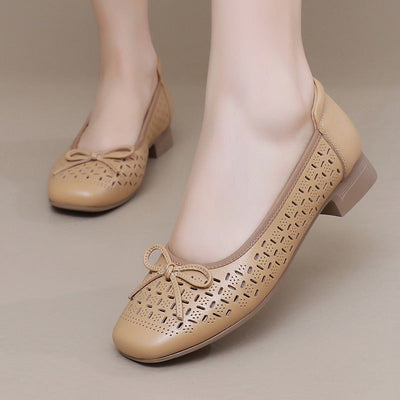 Zapatillas ortopédicas mujer transpirables moño corte láser - Ninel