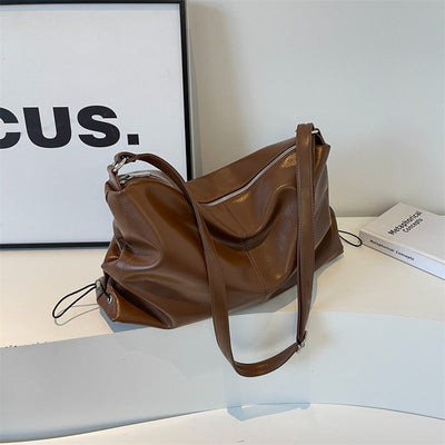 Bolso bandolera para mujer efecto de piel estilo fluido - Léa