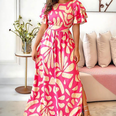 Vestido largo hombros descubiertos mujer - Adara