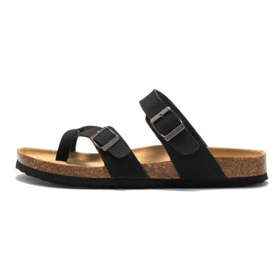 Sandalias mujer planas tiras cruzadas hebillas - Ninfa