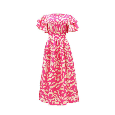 Vestido largo hombros descubiertos mujer - Adara