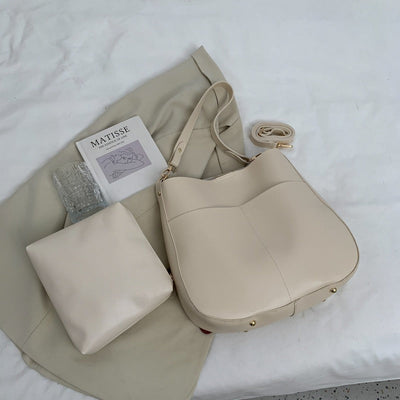 Bolso de hombro para mujer de piel sintética estilo minimalista - Teresa