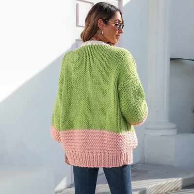 Cárdigan mujer punto grueso estilo oversize - Dayanne