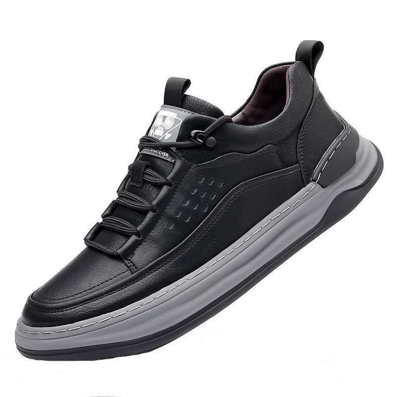 Zapatillas casuales para hombre de cuero sintético con cordones elásticos - Édgar