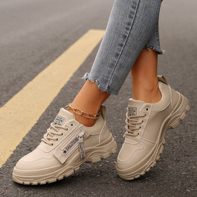 Zapatillas mujer piel sintética casual - Evelyne