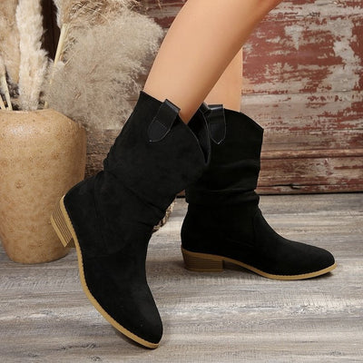 Botas mujer caña media estilo western - July