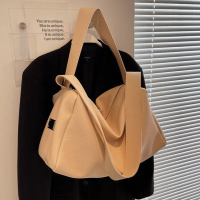 Bolso tote para mujer de piel sintética gran capacidad estilo casual - Andrea