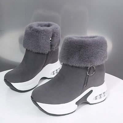 Botas mujer plataforma forradas antideslizantes con cremallera - Isleen