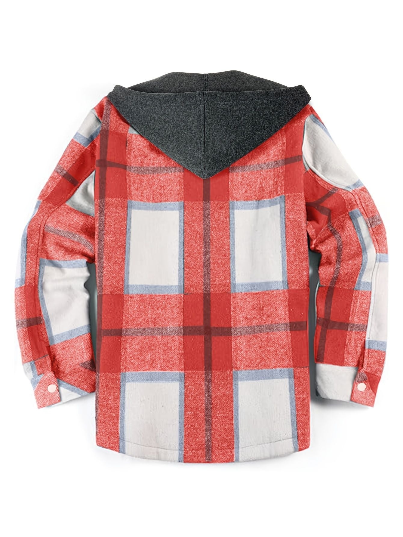 Chaqueta hombre cuadros con capucha casual - Pilato